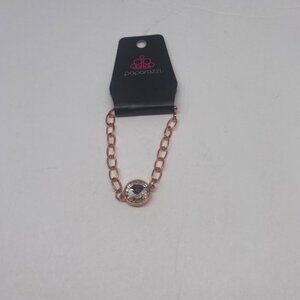 Paparazzi Jewelry All Aglitter Copper Bracelet Item 26B